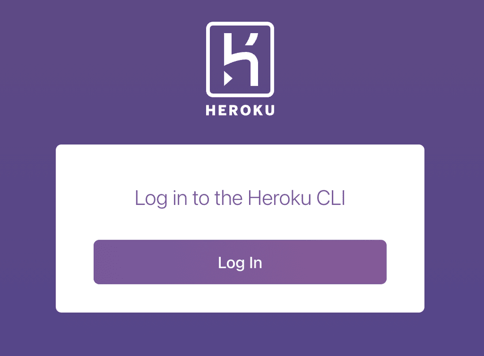 Imagen heroku login navegador