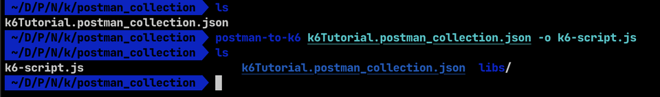 Imagen postman to k6